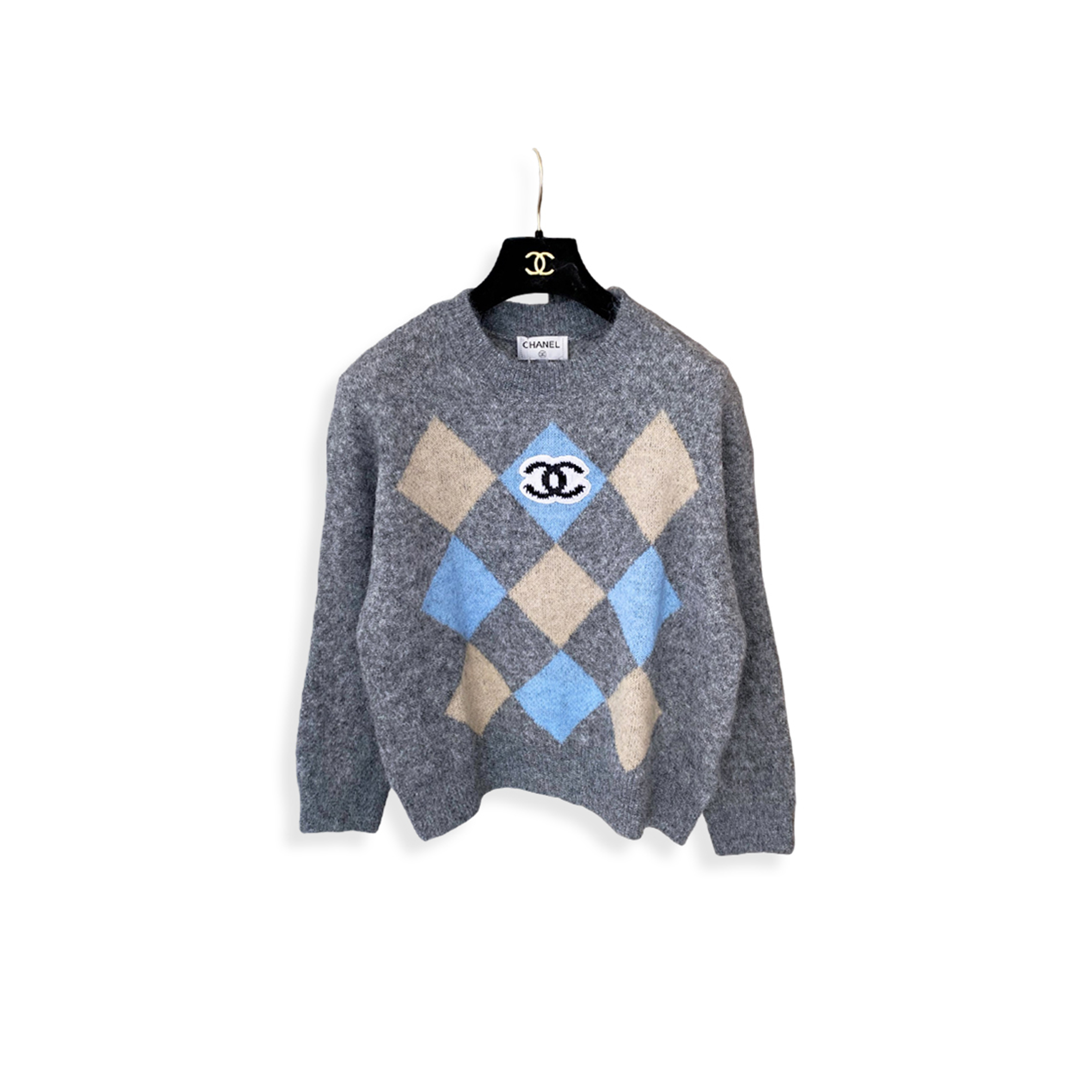 ch**el D1am0nd pattern pullover sweater
